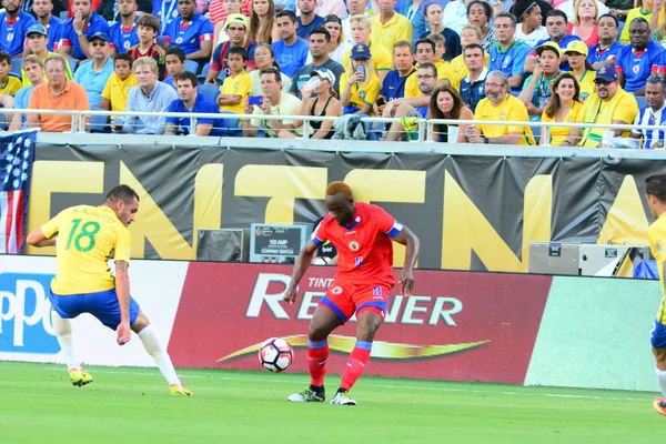 Brasile Affronta Haiti Durante Centenario Della Copa America Orlando Florida — Foto Stock