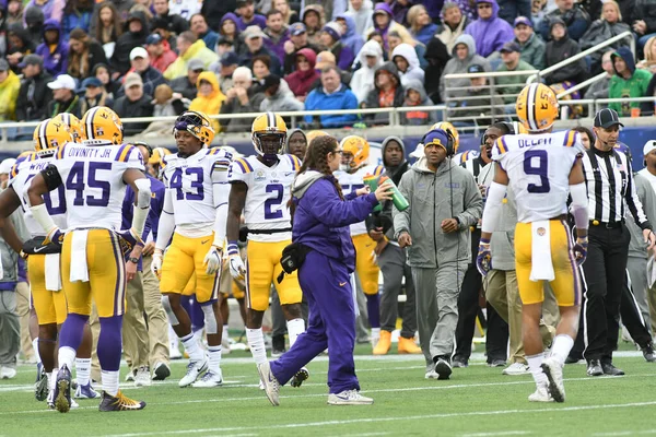 Notre Dame Gegen Lsu Während Des Citrus Bowl Camping World — Stockfoto