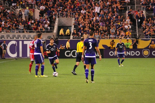 Orlando City Hospeda Galaxy Estádio Mundial Camping Orlando Florida Maio — Fotografia de Stock