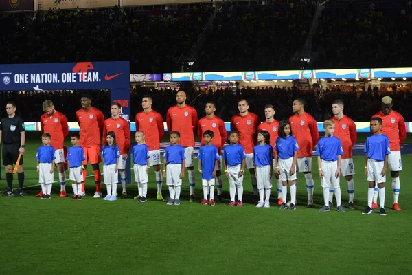 Equipo Nacional Masculino Los Estados Unidos Acoge Selección Nacional Ecuador — Foto de Stock