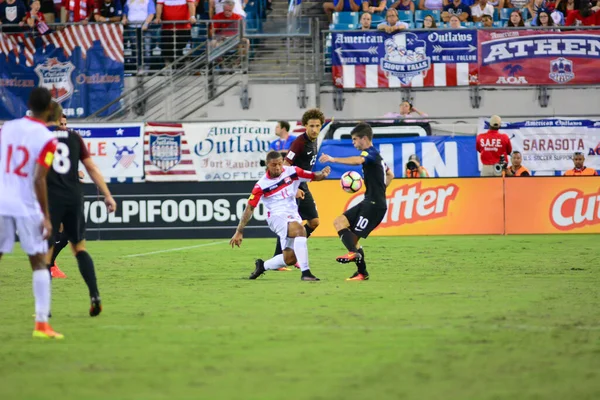 Amerikai Futball Csapat Házigazda Trinidad Tobago Everbank Field Jacksonville Florida — Stock Fotó