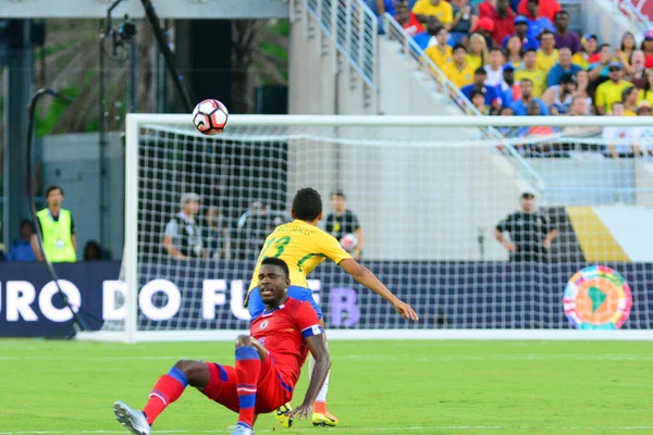 Brazília Szembesül Haitivel Copa America Centenario Alatt Orlando Floridában Camping — Stock Fotó