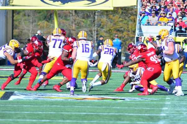 Lsu Affronta Louisville Durante 71St Citrus Bowl Camping World Stadium — Foto Stock