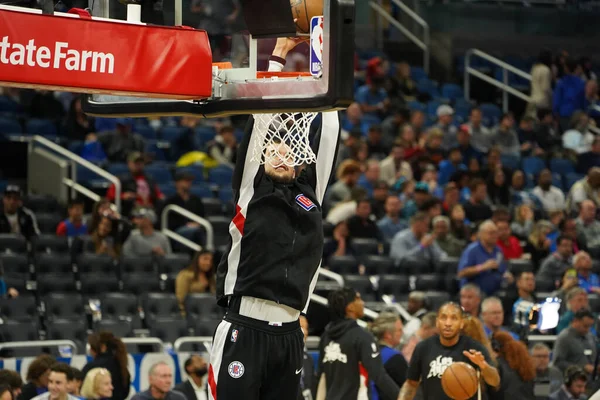 Orlando Magic Приймає Лос Анджелес Кліпперс Amway Center Орландо Флорида — стокове фото