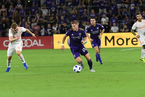 Orlando City Ospita Atlanta United All Exploria Stadium Agosto 2018 — Foto Stock