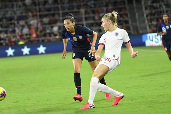 5 Mart 2020 'de Orlando Florida' daki Exploria Stadyumu 'nda düzenlenen 2020 SheBelieves Kupası' nda ABD - İngiltere Karşılaşması 