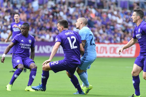 Orlando City Host New York City All Orlando City Stadium — Foto Stock