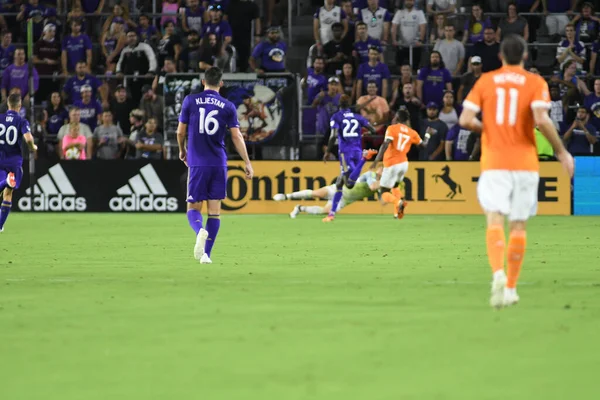 Orlando City Hospeda Houston Dynamo Exploria Stadium Orlando Florida Setembro — Fotografia de Stock