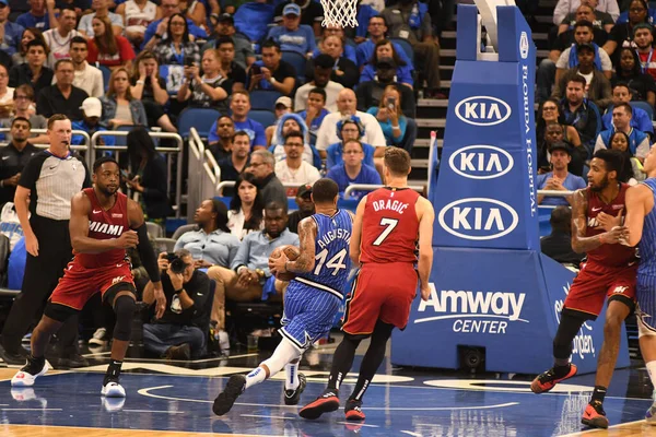 Orlando Magic Värd Miami Heat Amway Center Orlando Florida Den — Stockfoto