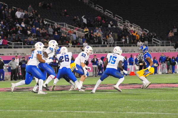 Georgia State Čelí San Jose State Během Cure Bowl Stadionu — Stock fotografie