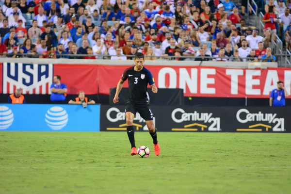 Fußballteam Gastgeber Trinidad Tobago Auf Dem Everbank Field Jacksonville Florida — Stockfoto