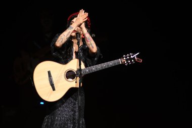 Juanes 'in Orlando Florida' daki Amway Center 'daki konserinde. 20, 2018.