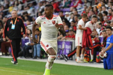 Flamengo Eintracht Frankfurt 'a karşı 12 Ocak 2019 Cumartesi günü Orlando City Stadyumu' nda. 