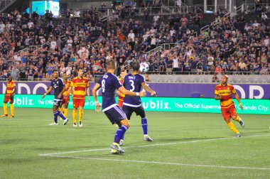 Orlando City SC, 29 Haziran 2016 'da Orlando Florida' daki Kamp Dünyası Stadyumu 'nda Fort Lauderdale Strikers' a ev sahipliği yaptı..