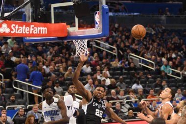 Orlando Magic, 19 Aralık 2018 tarihinde Orlando Florida 'daki Amway Center' da San Antonio Spurs 'a ev sahipliği yapmaktadır.. 