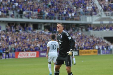 Orlando City 15 Nisan 2017 'de Florida, Orlando' daki Citrus Bowl 'da Los Angeles Galaksisine ev sahipliği yaptı..  