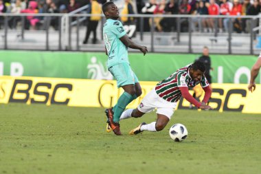 Fluminense, Florida Kupası 'nda 15 Ocak 2018' de Orlando Florida 'da oynanan Spektrum Stadyumu' nda Barcelona SC 'ye karşı..