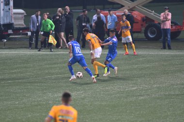 Atlanta United sunucusu Tigres & MLS Homegrown takımları 31 Temmuz 2018 'de Atlanta, Georgia' da düzenlenen MLS All Star haftasında.