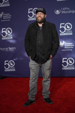 15 Ekim 2019 'da Nashville, Tennessee' deki Linbscome Üniversitesi 'nde verilen 50. GMA Dove Ödülleri sırasında kırmızı halı. 