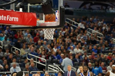 Orlando Magic, Philadelphia 76ers 'ı 13 Kasım 2019 Çarşamba günü Amway Center' da ağırlamaktadır. Fotoğraf: Marty Jean-Louis