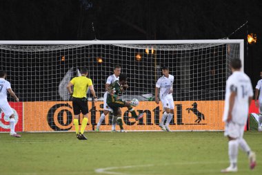 Los Angeles Galaksisi, 14 Temmuz 2020 'de Orlando Florida ABD' deki ESPN Vahşi Spor Dünyası 'nda düzenlenen MLS Sırt Turnuvası sırasında Portland Timbers ile karşı karşıya geldi..
