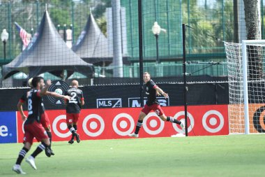Toronto FC, 13 Temmuz 2020 tarihinde Orlando Florida 'daki ESPN Wild World of Sports' ta düzenlenen MLS Back Tournament sırasında D.C. United ile karşılaştı. Fotoğraf: Marty Jean-Louis