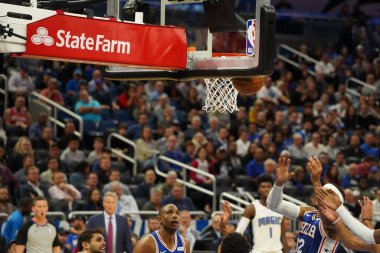 Orlando Magic, Philadelphia 76ers 'ı 13 Kasım 2019 Çarşamba günü Amway Center' da ağırlamaktadır. Fotoğraf: Marty Jean-Louis