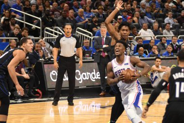 Orlando Magic, Philadelphia 76ers 'ı 14 Kasım 2018' de Orlando Florida 'daki Amway Center' da ağırlıyor..