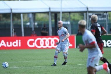 Toronto FC, 13 Temmuz 2020 tarihinde Orlando Florida 'daki ESPN Wild World of Sports' ta düzenlenen MLS Back Tournament sırasında D.C. United ile karşılaştı. Fotoğraf: Marty Jean-Louis