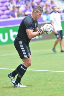 Orlando City 15 Nisan 2017 'de Florida, Orlando' daki Citrus Bowl 'da Los Angeles Galaksisine ev sahipliği yaptı..  