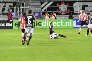 Korintliler, 10 Ocak 2018 'de Orlando City Stadyumu' nda düzenlenen Florida Kupası 'nda PSV Eindhoven' a karşı.