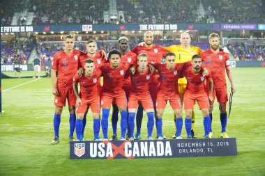 Amerikan Futbol Takımı 15 Kasım 2019 Cuma günü Orlando Florida 'daki Exploria Stadyumu' nda oynanan Concacaf Uluslar Ligi karşılaşmasında Kanada 'ya ev sahipliği yapmaktadır.