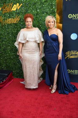 24 Mart 2018 Cumartesi günü Las Vegas 'taki Orleans Resort' ta düzenlenen 33. Yıldız Ödülleri Kırmızı Halı sırasında ünlüler.