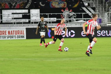 Korintliler, 10 Ocak 2018 'de Orlando City Stadyumu' nda düzenlenen Florida Kupası 'nda PSV Eindhoven' a karşı.