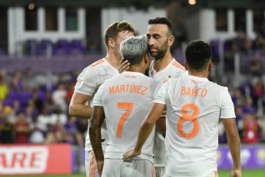 Orlando City, 23 Ağustos 2019 Cuma günü Florida, Orlando 'daki Exploria Stadyumu' nda Atlanta United 'a ev sahipliği yaptı.