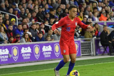 Amerikan Futbol Takımı 15 Kasım 2019 Cuma günü Orlando Florida 'daki Exploria Stadyumu' nda oynanan Concacaf Uluslar Ligi karşılaşmasında Kanada 'ya ev sahipliği yapmaktadır.