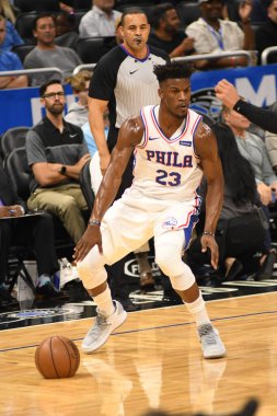 Orlando Magic 2 Ekim 2018 'de Orlando Florida' daki Amway Center 'da bir prova oturumuna ev sahipliği yapıyor.. 