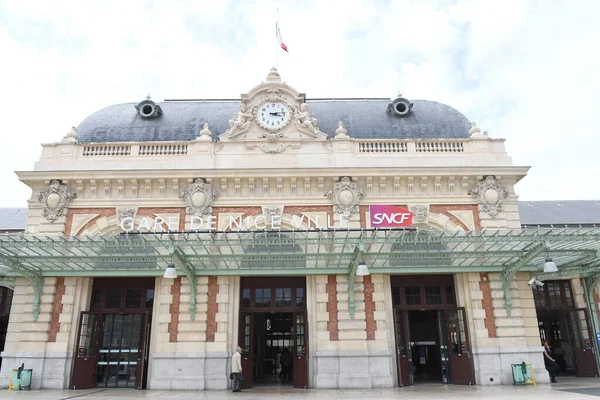 Vista Facciata Della Stazione Ferroviaria — Foto Stock