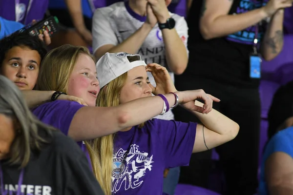 Orlando Pride Gospodarzem North Carolina Courage Exploria Stadium Dniu Maja — Zdjęcie stockowe