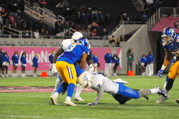 Georgia State Čelí San Jose State Během Cure Bowl Stadionu — Stock fotografie