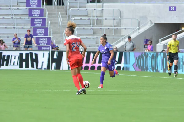 Орландо Прайд Принимает Washington Spirit Стадионе Орландо Сити Апреля 2017 — стоковое фото