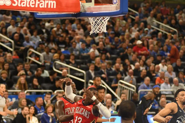 Orlando Magic Hosts Louisiana Pelicans Amway Center Orlando Florida Την — Φωτογραφία Αρχείου