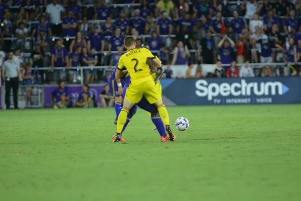 Orlando City Φιλοξενεί Columbus Crew Στο Orlando City Stadium Στο — Φωτογραφία Αρχείου