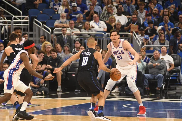 Orlando Magic Host Philadelphia 76Ers Amway Arena Orlando Florida Maandag — Stockfoto