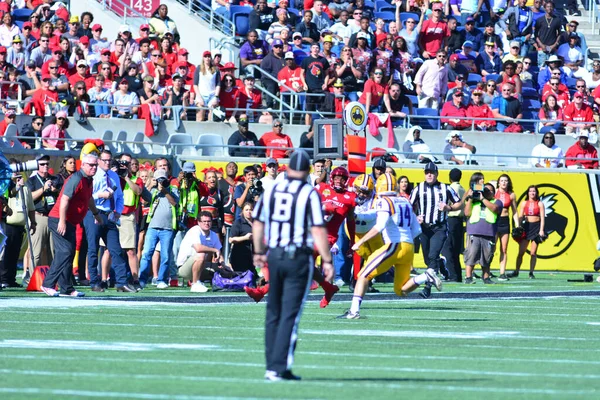 Lsu Affronta Louisville Durante 71St Citrus Bowl Camping World Stadium — Foto Stock