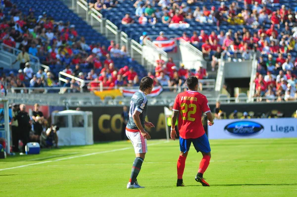 코스타리카는 2016 올랜도 플로리다의 스타디움에서 아메리카센 테나리오에서 파라과이와 맞붙는다 — 스톡 사진