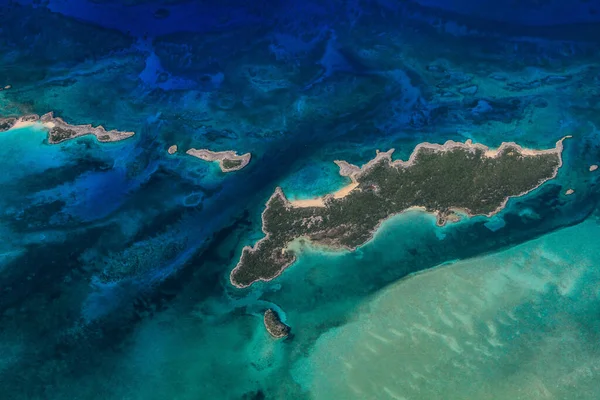 Vista Aérea Las Islas Caribe — Foto de Stock