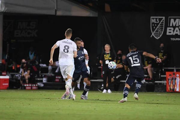 Mls Sırasındaki Minnesota United Ile Karşılaşan Kansas City Temmuz 2020 — Stok fotoğraf