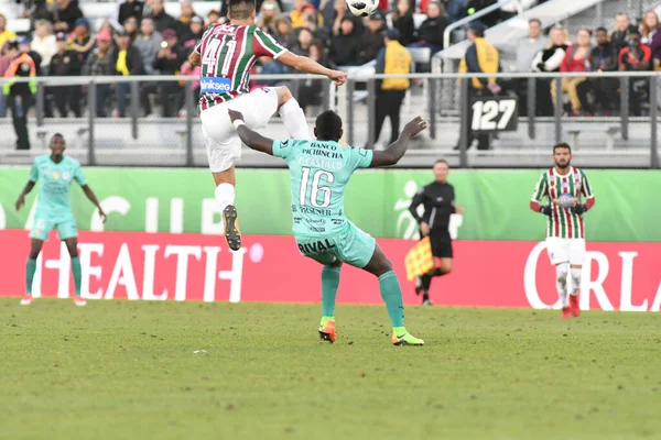 Fluminense Barcelona Florida Cup Spectrum Stadium Den Januari 2018 Orlando — Stockfoto