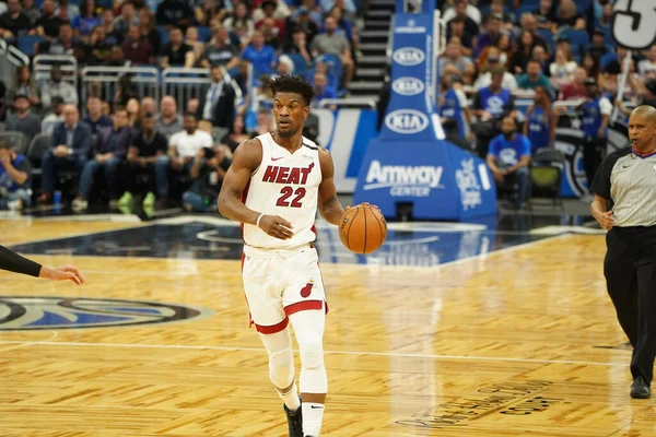 Jogo Basquete Temporada Nba Orlando Magic Miami Heat Janeiro 2020 — Fotografia de Stock